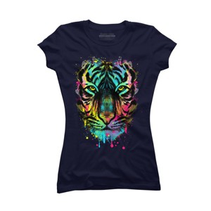 Junior's Design By Humans Hunting For Colors By clingcling T-Shirt - 1 of 3