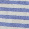 Stellou & Friends 100% Cotton Striped Boys and Girls Long Sleeve Sweater with Shoulder Button Closure  - 3-4 Years / White with Periwinkle Stripes - 4 of 4