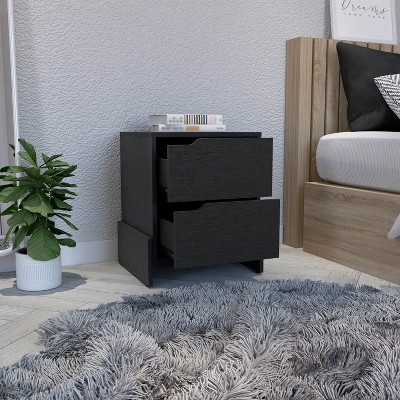 NicBex Nightstand with 2 Drawers Bedroom Furniture Bedside Table with Sturdy Base,Suitable for Bedroom,Living Room