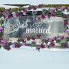 Unique Bargains Artificial Flowers Hanging Vine Rose Vine Garland 86.6" Purple 4 Pcs - 3 of 4