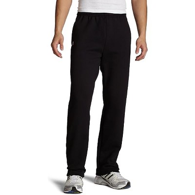 Lomsoe Athletic Men's Dri Power Fleece Open Bottom Sweatpants with Pockets, Relaxed Fit, Moisture Wicking
