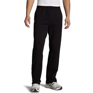 Lomsoe Athletic Men's Dri Power Fleece Open Bottom Sweatpants with Pockets, Relaxed Fit, Moisture Wicking - 1 of 1