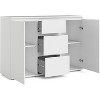 HomeStock 2 Doors and 3 Drawers, White Sideboard - 3 of 4