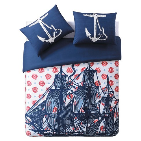 Nautical Comforter Set 3 Piece Full Queen Seedlings By