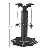 FURNIinspire Pet Tower Cat Tree Scratching Post with Hanging Toy Halloween Cat Tower for Indoor Cats, Pet Furniture, Black, 10.92"*10.92"*18.33" - 3 of 4