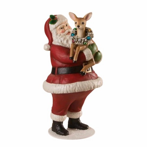 Bethany Lowe Santa Claus Cupcake Container Christmas Decoration