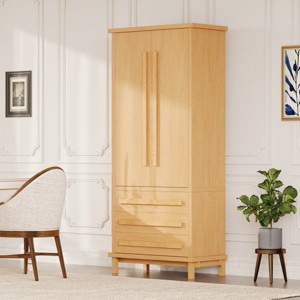 70" Kitchen Pantry Cabinet with Adjustable Shelves, 3 Drawers & 6 Door Storage, Classic Style for Dining Room Kitchen-3irtyhousy - 1 of 4