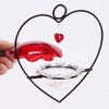 Birds Choice Heart Hummingbird Feeder 3oz - Red - 2 of 3