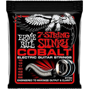 Ernie Ball P02730 Cobalt 7-String Skinny Top Heavy Bottom Electric Guitar Strings 10-62 - 1 of 2