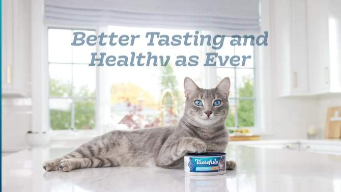 Blue Buffalo Healthy Gourmet Meaty Morsels Chicken Entr&#233;e In Savory Sauce Premium Wet Cat Food - 5.5oz, 2 of 6, play video