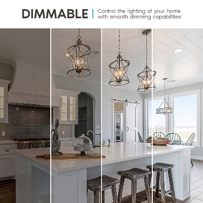 Vintage Clear Glass Dimmable LED Candelabra Bulbs