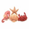 Slickblue Unique Felted Napkin Rings - Seashore Theme, 4-Pack of Colorful Designs, 2-Inch Diameter, Fun Dinner Decor - 2 of 3