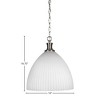 Toltec Lighting Juno 1 - Light Pendant in  New Aged Brass with 14" Clear Bubble Shade - 2 of 2