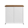 Tertia Modern Transitional Accent Cabinet with Sliding Plank Door - Saracina Home - 3 of 4