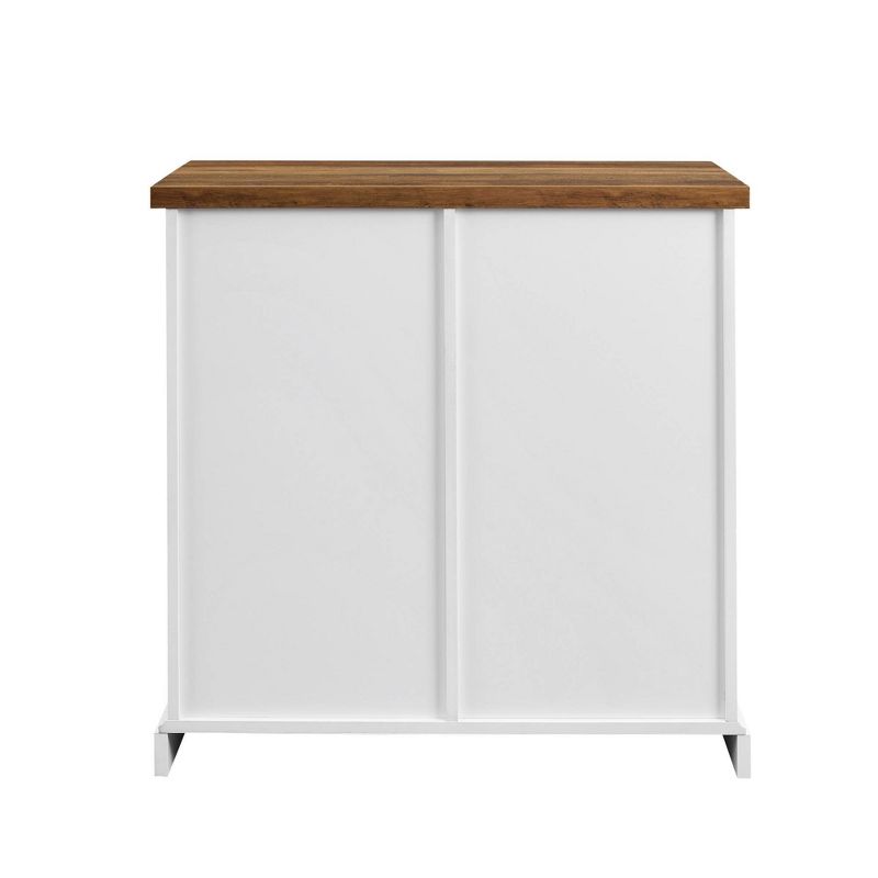 Tertia Modern Transitional Accent Cabinet with Sliding Plank Door - Saracina Home, 4 of 14
