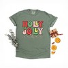 Simply Sage Market Women's Holly Jolly Vibes Distressed Short Sleeve Garment Dyed Tee - 2 of 4