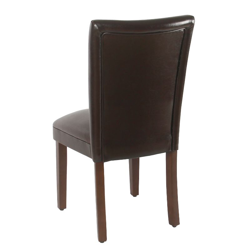 Set of 2 Parsons Dining Chair Faux Leather - Homepop, 4 of 11