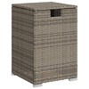 vidaXL Propane Tank Cover Table Gray 15.7"x15.7"x23.6" Poly Rattan - 2 of 4