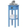 CIPACHO 2-Tier Side Table with Drawer and Shelf, End Table for Living Room and Hallway, Light Blue - 2 of 4