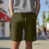 Dalix Astronaut Embroidered Short Soft Fleece Relaxed Drawstring Fit Lounge Mens - 3 of 4