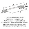 Amerock Ravino 6-5/16 Inch Pull for Cabinets, Drawers, and Furniture - 4 of 4