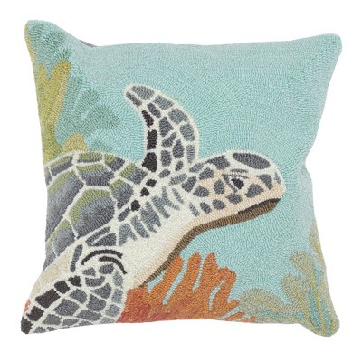 Liora Manne Frontporch Akumal Indoor/outdoor Pillow Ocean 18