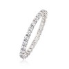 Ross-Simons 0.80 ct. t.w. CZ Eternity Band in Sterling Silver - 3 of 4
