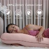 PharMeDoc Pregnancy Pillow, U-Shape Full Body Maternity Pillow, Jersey Cotton Cover - 4 of 4