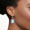 Ross-Simons Blue Mother-Of-Pearl Drop Earrings With 3.10 ct. t.w. London and Swiss Blue Topaz in Sterling Silver - 2 of 4