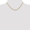 Black Bow Jewelry 2.3mm 14k Yellow Gold Beveled Solid Curb Chain Necklace - 2 of 4