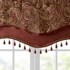 Gracie Mills Thornton Paisley Jacquard Window Valance with Beads trimming - 3 of 4