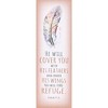 Dicksons He Will Cover You with Feathers - Psalm 91:4, Blush Pink 5.8 x 2.63 Inch Paper Bookmark; Pack of 12 - 2 of 3