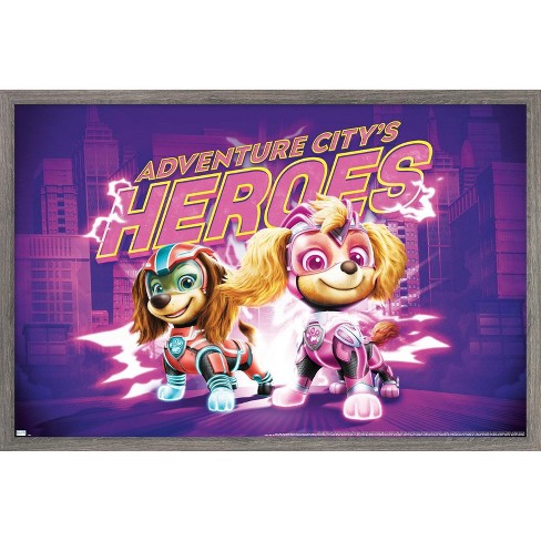 Trends International Nickelodeon Paw Patrol Movie-Theatrical Wall Poster,  22.375 x 34, Unframed Version for Bedroom