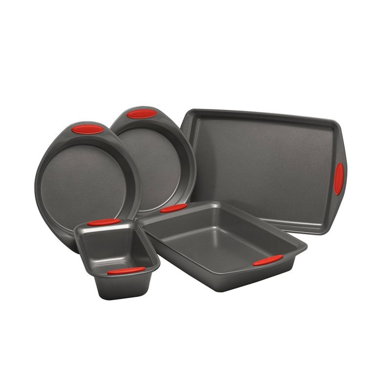 Rachael Ray Yum-O Nonstick 5pc Bakeware Set Red, 1 of 6