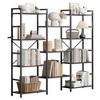 4-Tier Bookshelf,Bookcase W/11 Display Shelves, Industrial Bookshelf with Frame, Modern Wide Large Book Shelf Book Case for Living Room, Home, Offcie - 3 of 4