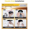 Itopfox 24 Pack LED Recessed Ceiling Light, Dimmable, 2700K-5000K 5CCT, 1200LM 12W 120V, High Brightness Canless Wafer Downlight - ETL&FCC&IC - 3 of 4