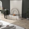LAOTIES Extra Wide Baby And Pet Safety Gate,8 Panel Metal Play Yard Fence for Stairs,Fireplace And Doorways,Walk Through with Auto Close - 2 of 4