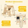 Kinder King Toddler Climbing Toy Indoor, Wood Kids Climber Slide Playset, Outdoor Jungle Gym - 3 of 4