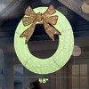 Angel Sar 48" Lighted Christmas Wreath with Remote, 232 LED Dual-Color Wreath with 44 Modes, IP44 Waterproof Outdoor Indoor Holiday Decor - 3 of 4
