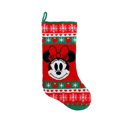 Disney Minnie Mouse Knit Christmas Stocking