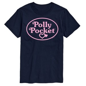 Men's - Polly Pocket - Polly Pocket Pink Logo Short Sleeve Graphic T-Shirt - 1 of 4