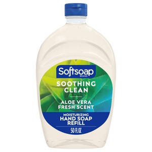 Softsoap Moisturizing Liquid Hand Soap Refill - Soothing Aloe Vera - 50 fl oz - 1 of 4