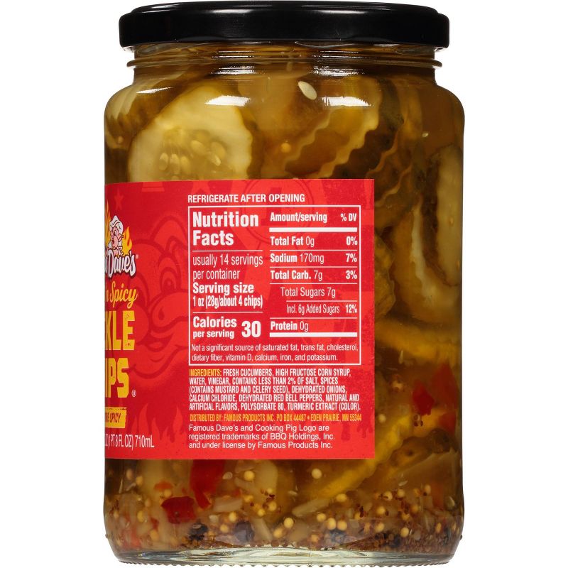 Famous Dave's Spicy Pickle Chips - 24oz, 5 of 6