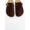 Gons - Brown Suede Leather Clogs (Women) brown suede 9.5 Forever & Always Shoes - 4 of 4