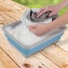 Leisure Sports 338 Ounce Capacity - Multipurpose Collapsible Portable Wash Basin - Blue - 2 of 4