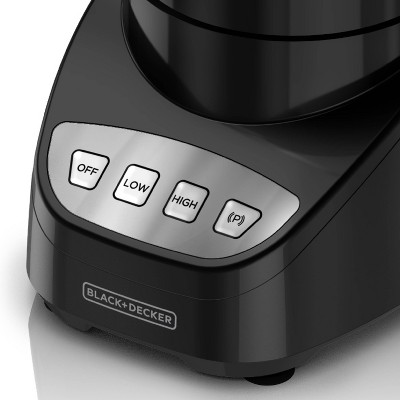 Black 8-Cup Food Processor with Stainless Steel Blade