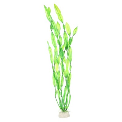 Unique Bargains Plastic Artificial Water Plants Aquarium Decorations Green 11.81" Heigh 1 Pc