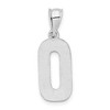 Black Bow Jewelry Sterling Silver, Sami Collection, Textured Block Initial O Pendant - 3 of 4