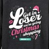 Women's - Mean Girls - Get In Loser Lightweight French Terry Wide Neck Long Sleeve Shirt - 2 of 4