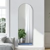 Lirago Wooden Rectangular Arch Full Length Mirror with Adjustable Stand Tempered Glass 0.78" D x 23" W x 67" H - 4 of 4